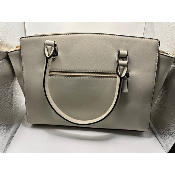 Michael Kors Saffiano Cream Medium Satchel - Picture 2 of 8